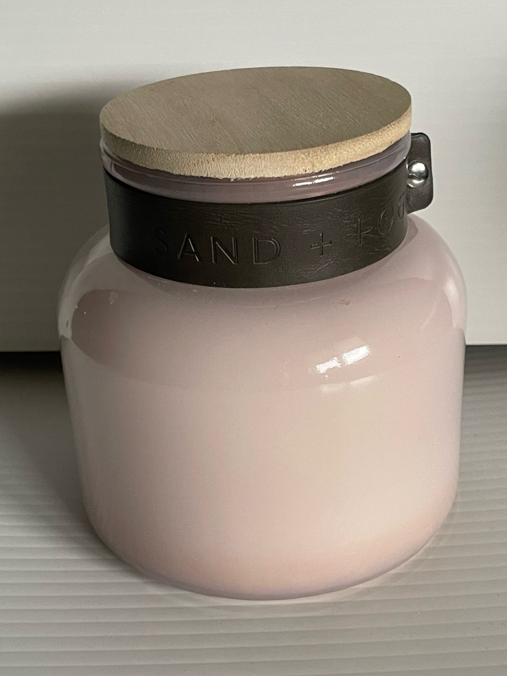 Sand + Fog Lavender Vanilla 24oz Glass Jar Candle with Wooden Lid